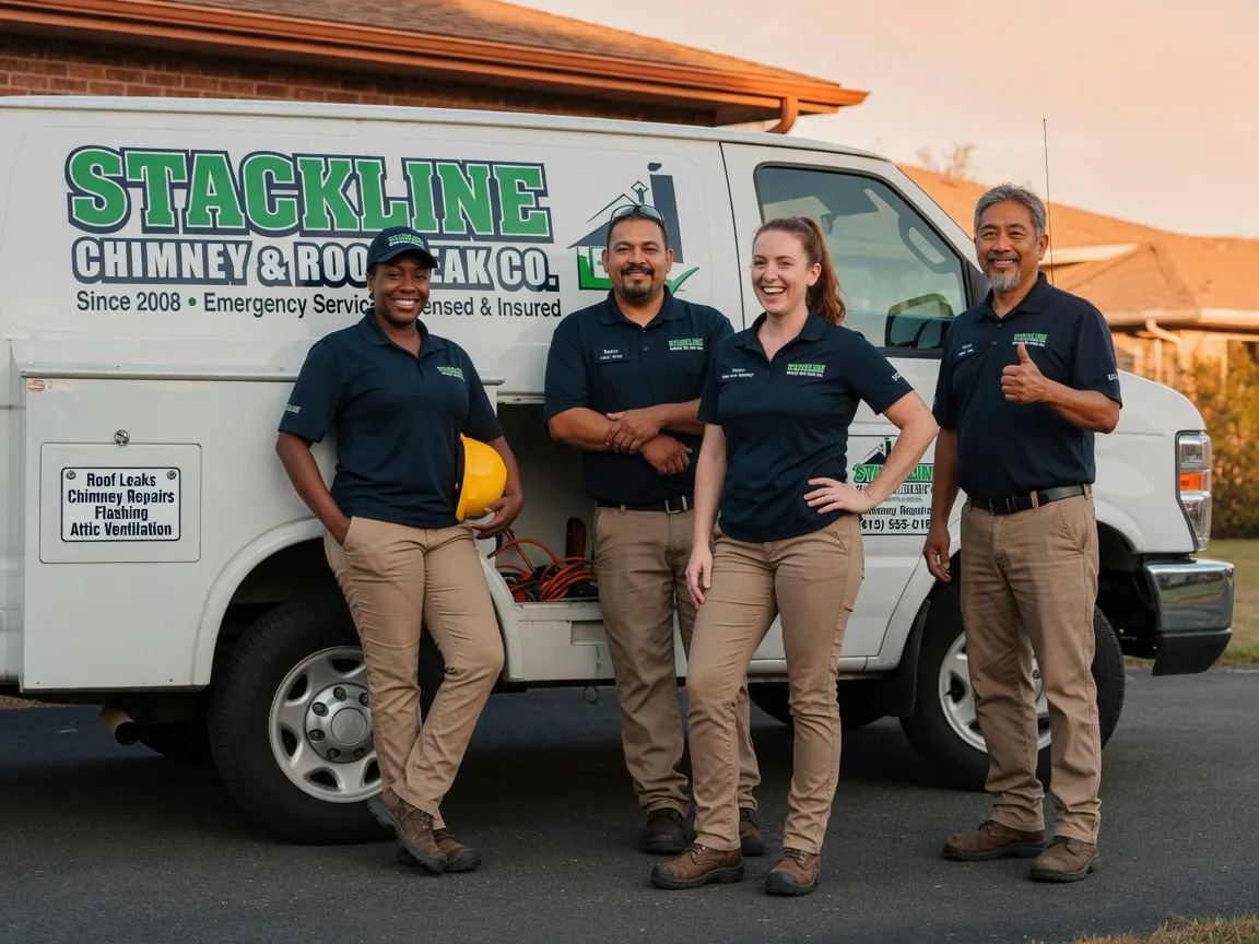Chimney flashing repair company in Lequire, OK